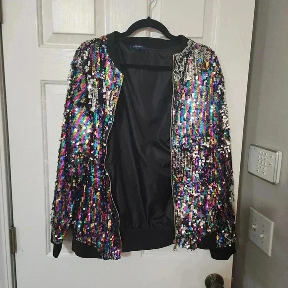 Sequin jacket - cresay - size large - only worn once - Picture 4 of 6